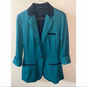Mossimo teal button blazer